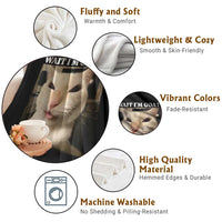 Funny Cat Meme Lover Throw Blanket