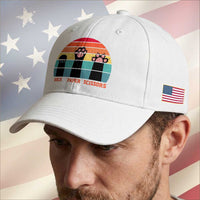 Funny Vintage Black Cat Introvert Baseball Cap Rock Paper Scissors Paw