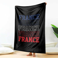 France Pride French Flag Patriotic Supporter Throw Blanket