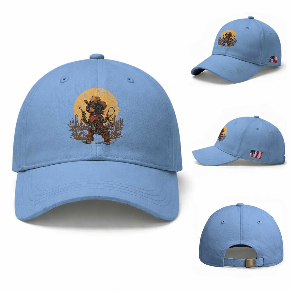 Funny Dachshund Cowboy Baseball Cap Western Wiener Dog