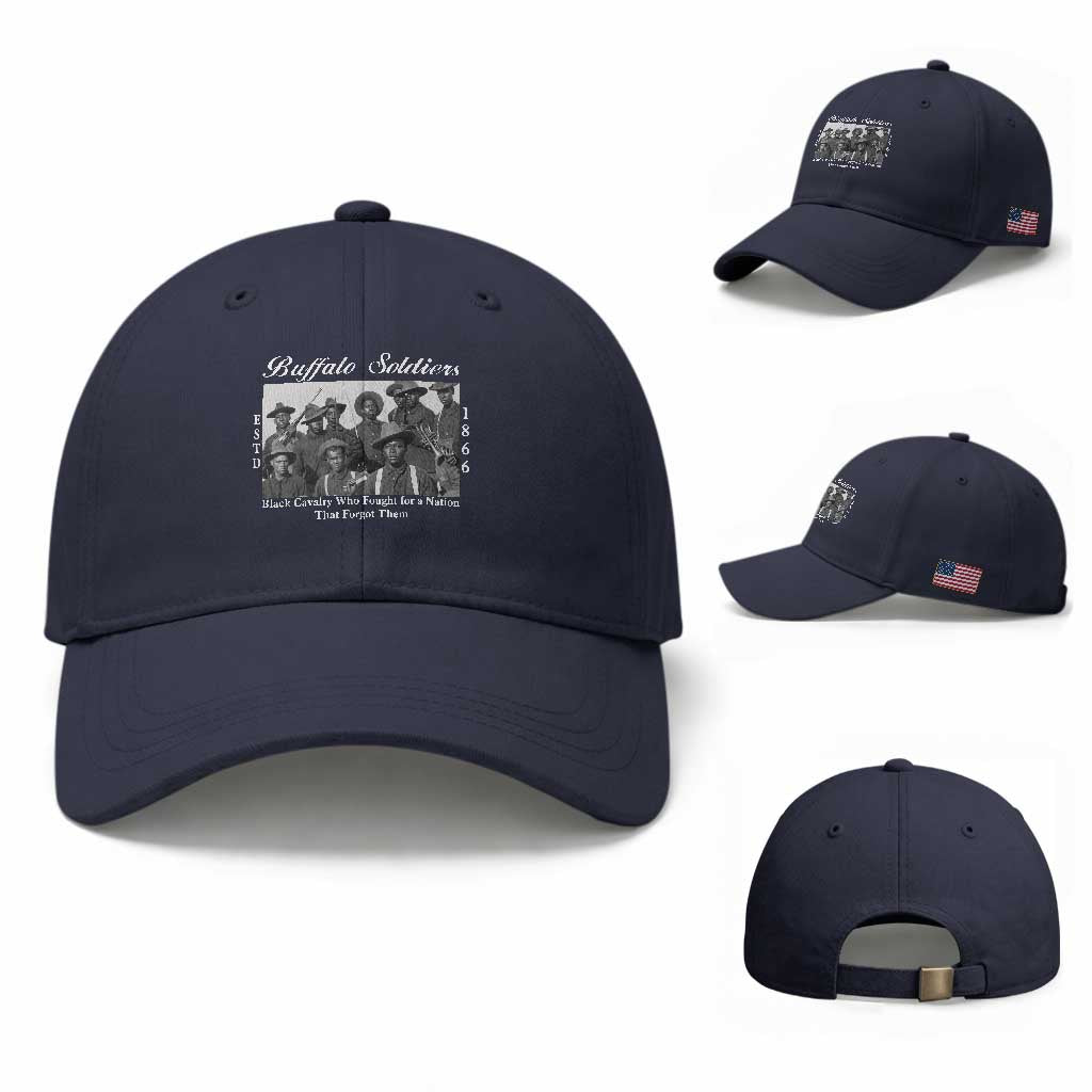 Buffalo Soldiers 1866 African American Cavalry Baseball Cap Black History Military Heritage Gift