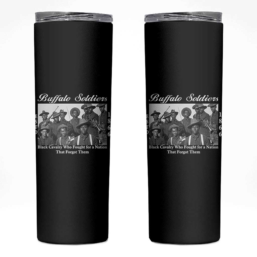 Buffalo Soldiers 1866 African American Cavalry Skinny Tumbler Black History Military Heritage Gift