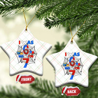 I Was 6 Now I Am 7 Ceramic Ornament Spider Themed Birthday Boy - Wonder Print Shop