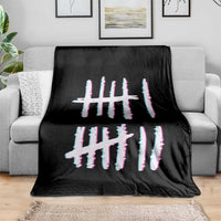 Tally Marks Six Seven Meme Throw Blanket Glitch Optical Illusion - Wonder Print Shop