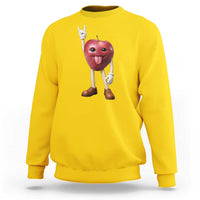 Funny Apple With Face Wapple Meme Sweatshirt