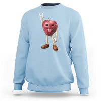 Funny Apple With Face Wapple Meme Sweatshirt