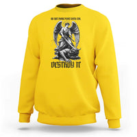 Do Not Make Peace With Evil Sweatshirt Archangel Saint Michael