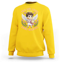 This Girl Loves Saint Michael Sweatshirt Religious Faith Gift