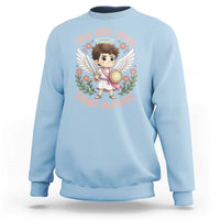 This Girl Loves Saint Michael Sweatshirt Religious Faith Gift