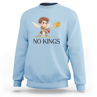No Kings Sweatshirt Funny Saint Michael Topples The Crown