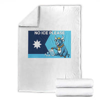 Funny Political Folklore Babe The Blue Ox Throw Blanket No Ice Please