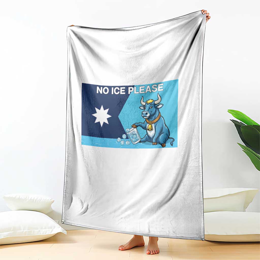 Funny Political Folklore Babe The Blue Ox Throw Blanket No Ice Please