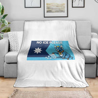 Funny Political Folklore Babe The Blue Ox Throw Blanket No Ice Please