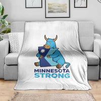 Minnesota Strong Throw Blanket Blue Ox Midwest Folklore Heritage