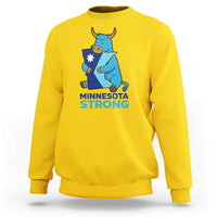 Minnesota Strong Sweatshirt Blue Ox Midwest Folklore Heritage