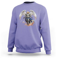 Archangel Saint Michael Warrior Sweatshirt Catholic Protection Gift