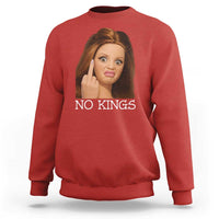 No Kings Sweatshirt Funny Disgusted Doll Face Meme