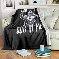 Funny Alpha Wolf Meme Throw Blanket I Got That Dog In Me