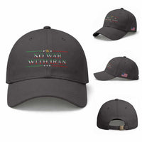 No War With Iran Peace Statement Gift Baseball Cap