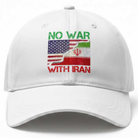 No War With Iran Baseball Cap Middle East Freedom