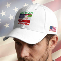 No War With Iran Baseball Cap Middle East Freedom