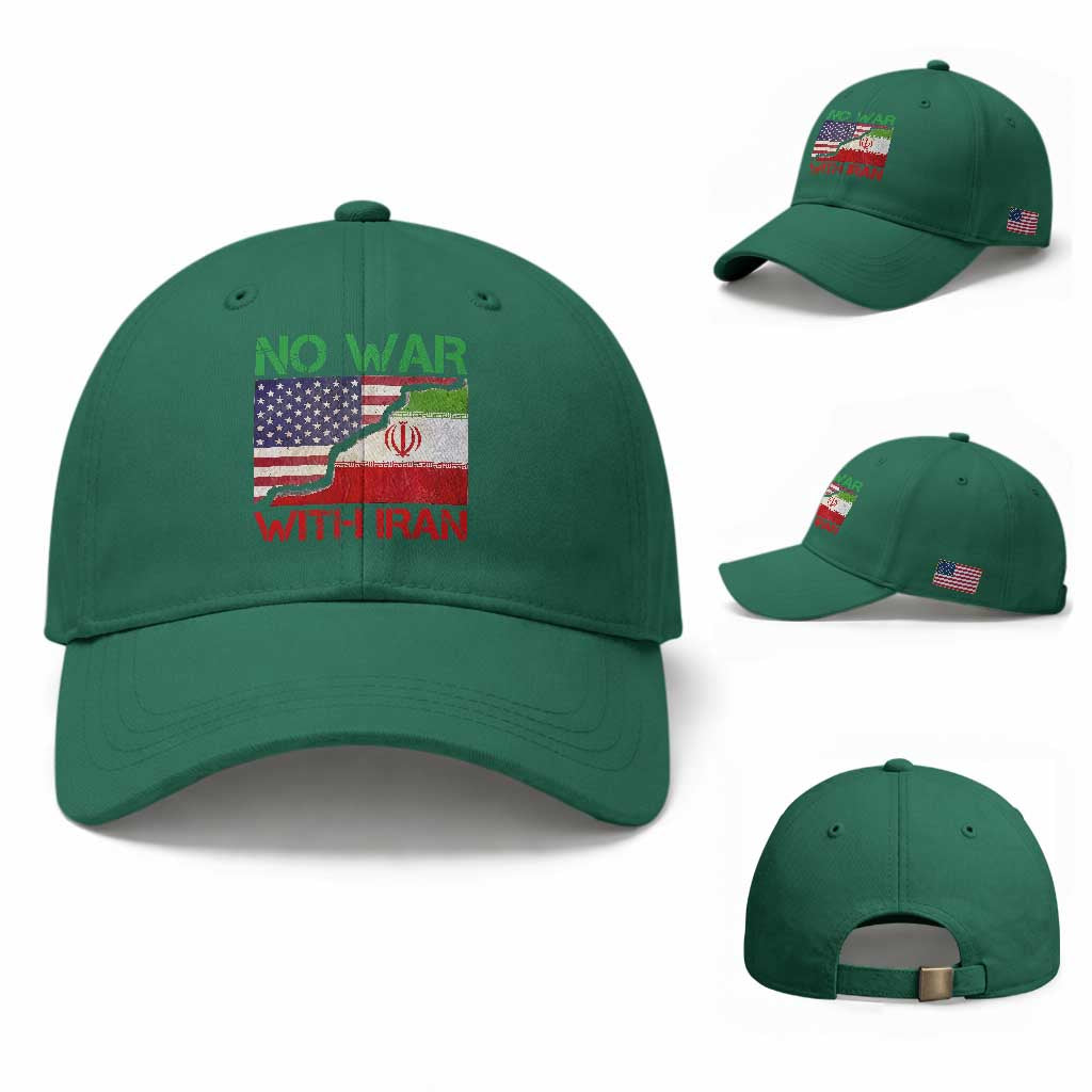 No War With Iran Baseball Cap Middle East Freedom