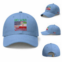 No War With Iran Baseball Cap Middle East Freedom
