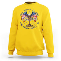 Patriotic Eagle Cross One Nation Under God Sweatshirt 250th Anniversary