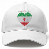 Stand With Iran Baseball Cap Anti War Political Protest Statement