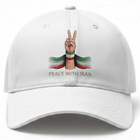Peace With Iran Baseball Cap Support Iranian People For Peace