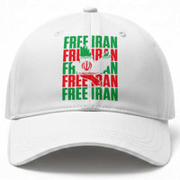 Freedom Dove Flag Baseball Cap Peaceful Iran Support