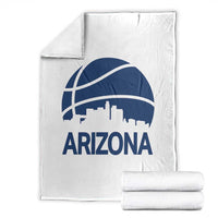 Arizona Skyline Pride Throw Blanket Gift For Basketball Fan