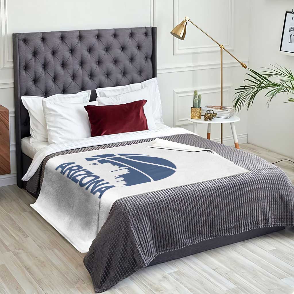 Arizona Skyline Pride Throw Blanket Gift For Basketball Fan
