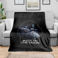 Back To The Moon Throw Blanket Lunar Mission Astronaut Space Lover