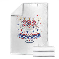 USA 250th Anniversary Birthday Cake Party Gift Throw Blanket