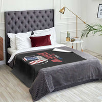 American Flag Beer Lover Throw Blanket Red White And Brew
