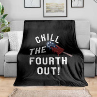 American Flag Popsicle Throw Blanket Chill The Fourth Out