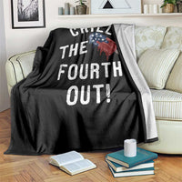 American Flag Popsicle Throw Blanket Chill The Fourth Out