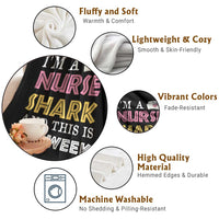 Funny Nurse Shark Gift Throw Blanket This Is My Week