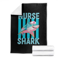 Funny Nurse Shark Throw Blanket Medical Worker Appreciation Gift