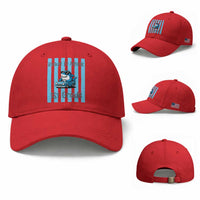 Ready To Attack 1st Grade Baseball Cap Funny Shark Driving Car Back To School