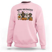 Funny Halloween Dachshund Sweatshirt Happy Halloweenie - Wonder Print Shop