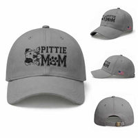 Pittie Mom Baseball Cap Funny Gift For Pitbull Lover
