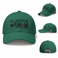 Pittie Mom Baseball Cap Funny Gift For Pitbull Lover