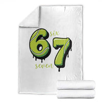 Six Seven Meme Tennis Lover Throw Blanket Gen Alpha Slang Gift - Wonder Print Shop