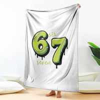 Six Seven Meme Tennis Lover Throw Blanket Gen Alpha Slang Gift - Wonder Print Shop