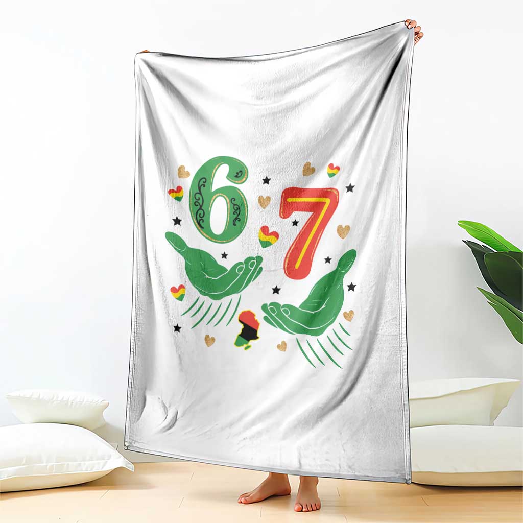 67 Meme Black History Month Throw Blanket African American Gift