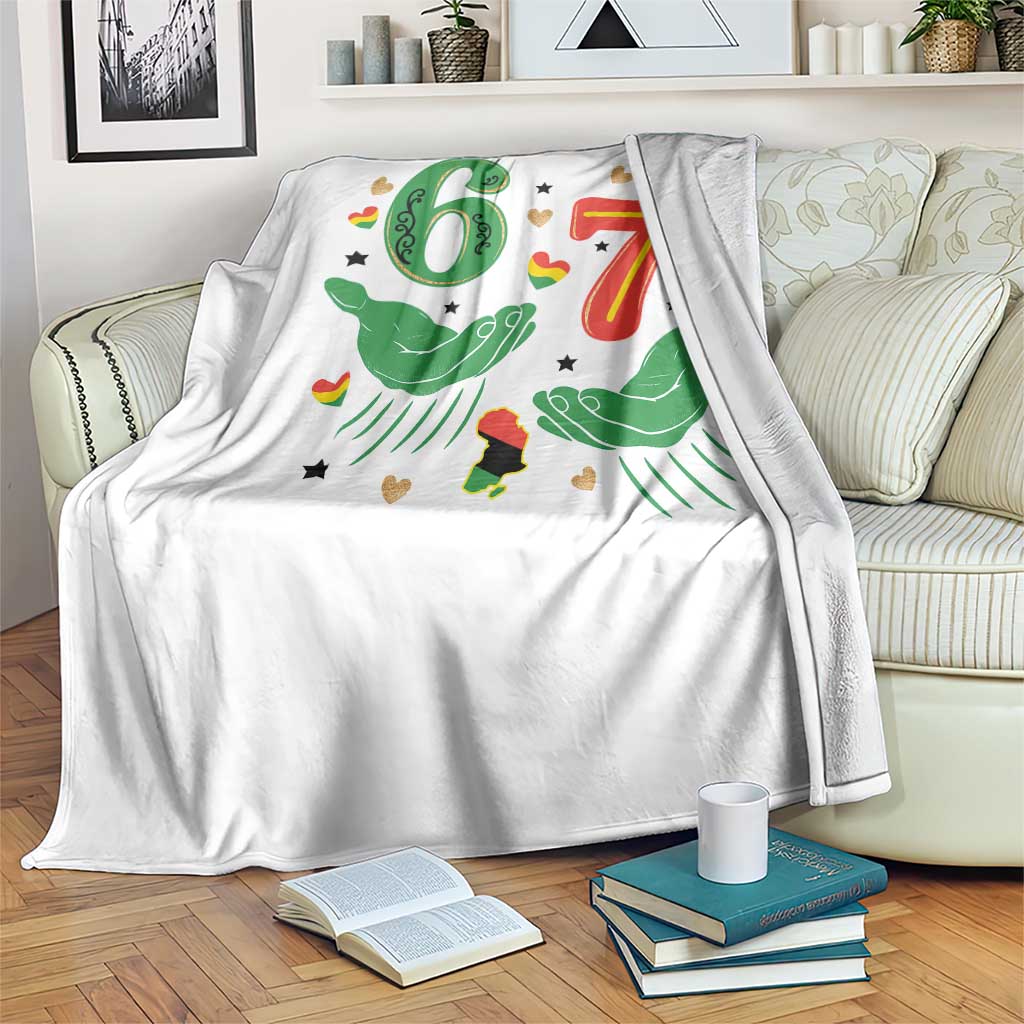 67 Meme Black History Month Throw Blanket African American Gift