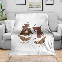 Funny Six Seven Meme Throw Blanket Black History Women Gift