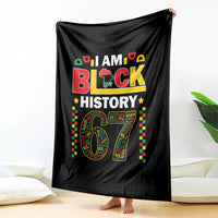 67 Meme Black History Month Throw Blanket African American Pride